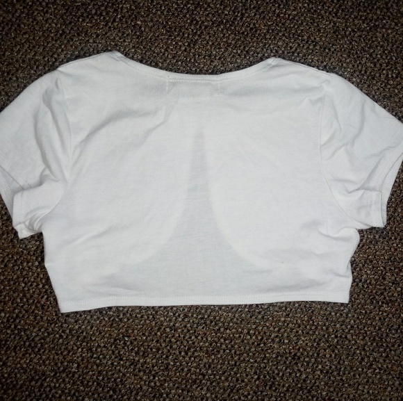 White Cardigan with black flower - Picture 2 of 4